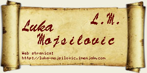 Luka Mojsilović vizit kartica
